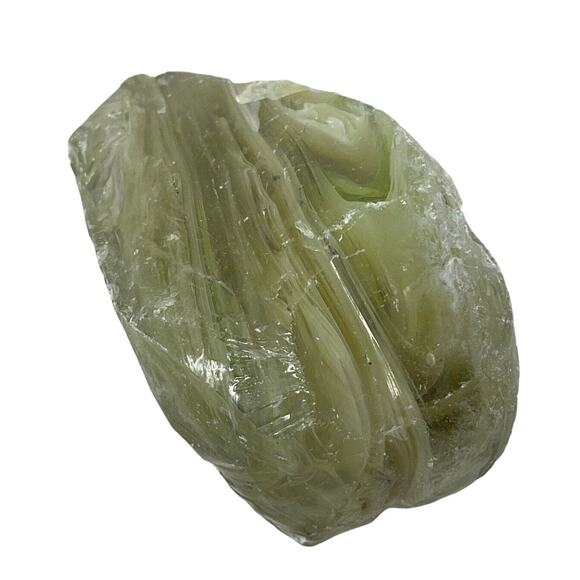 Vaseline Swirl Art Glass‎ Cullet Glowing Uranium Slag #5GX139 - Picture 5 of 7